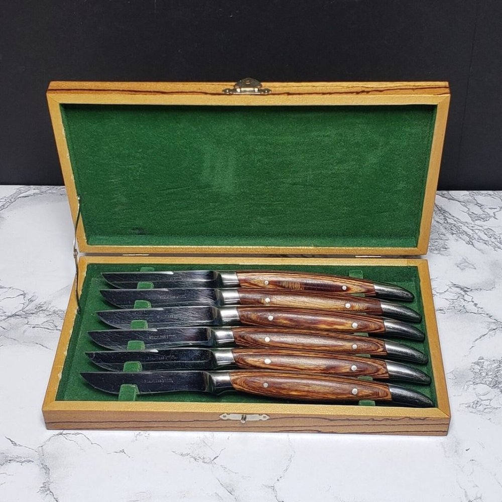 Japanese Steak Knife Boxed Set (Vintage)